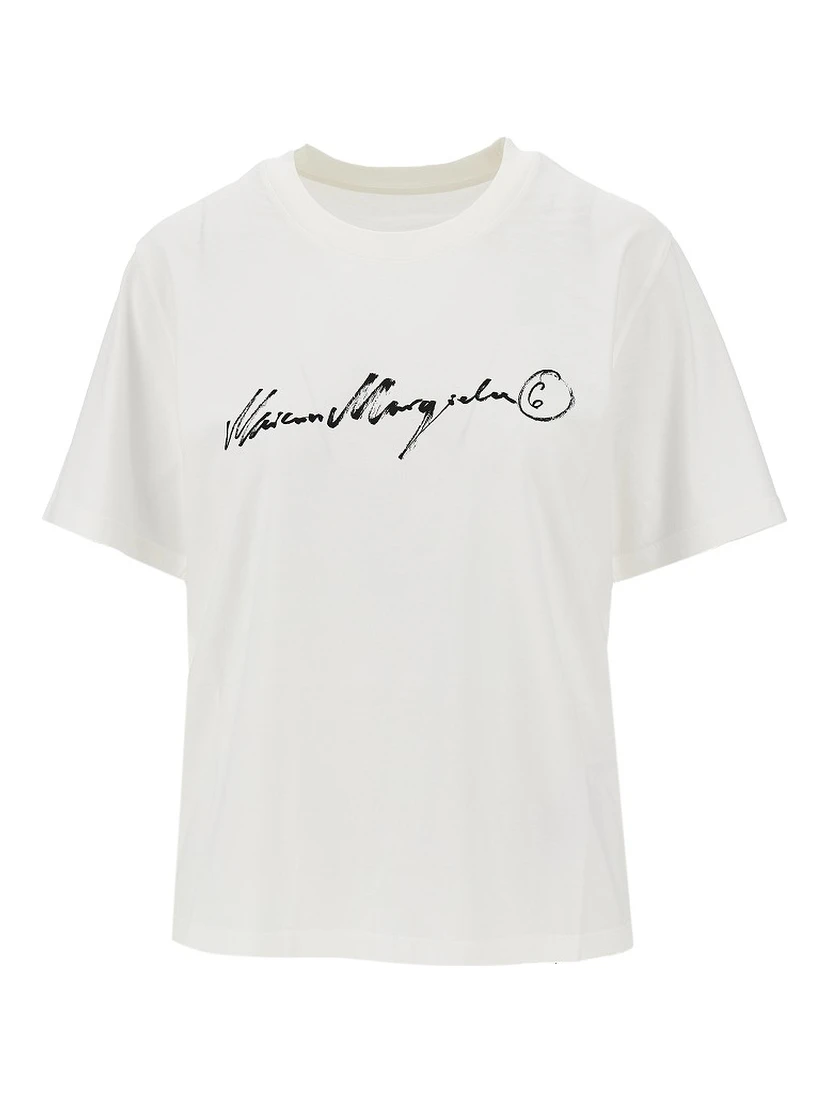 Calligraphic print T-shirt