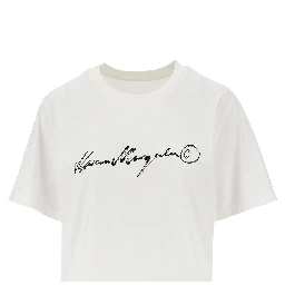 Calligraphic print T-shirt