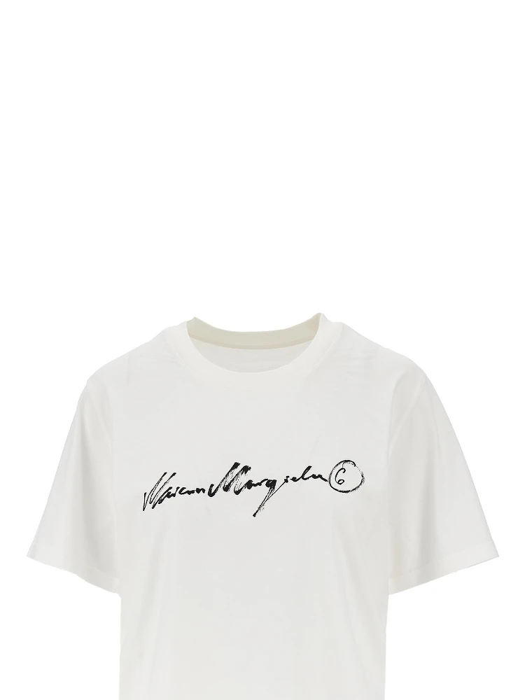 Calligraphic print T-shirt alternative