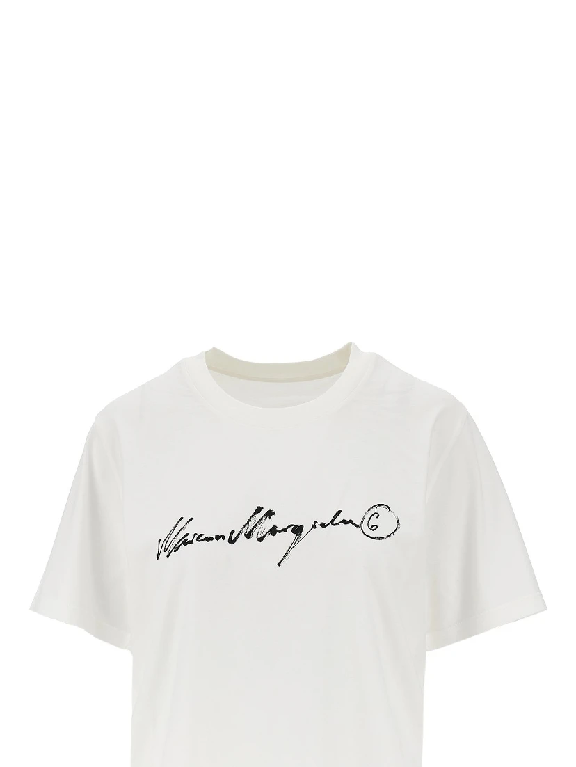 Calligraphic print T-shirt