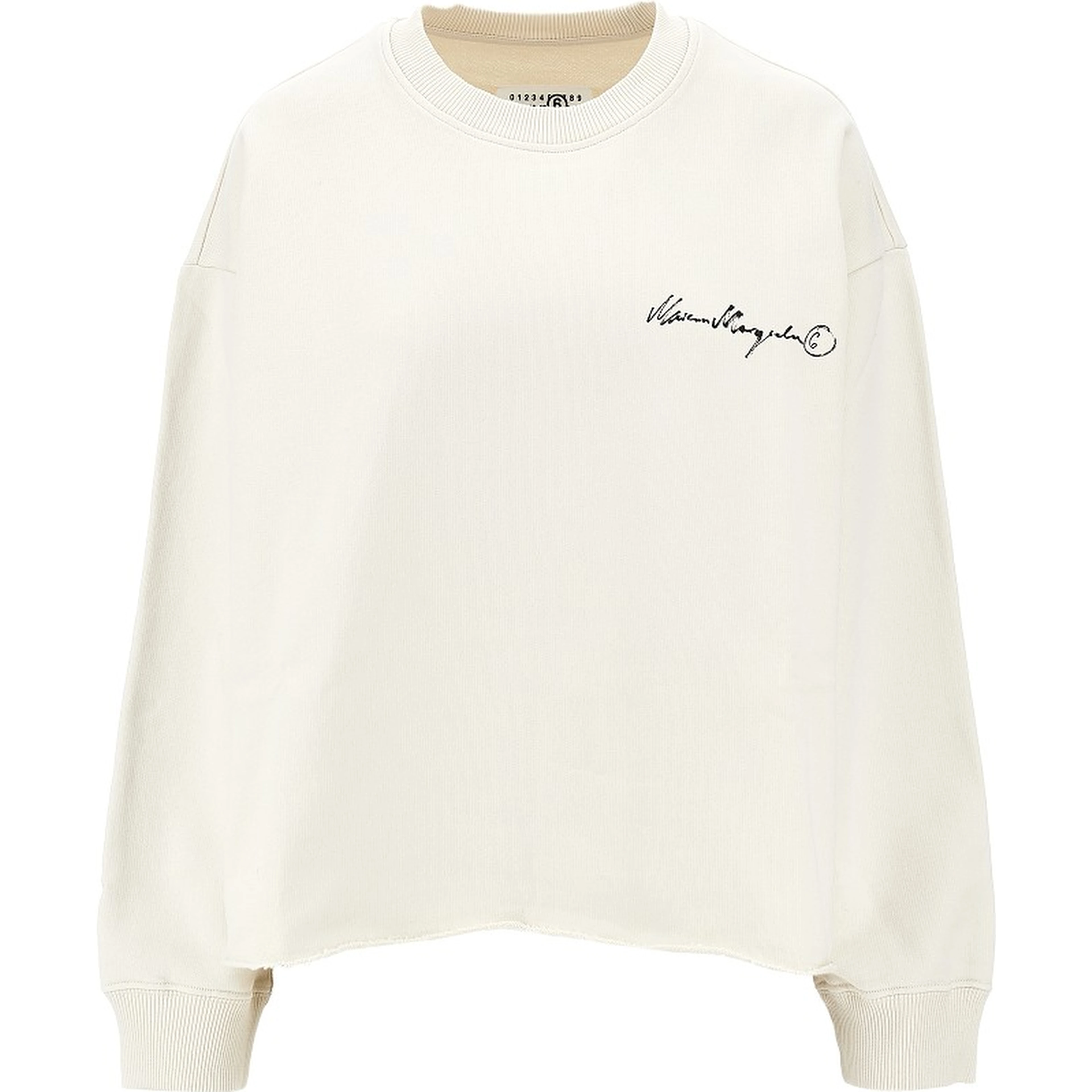 Calligraphic logo print sweatshirt