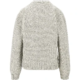 Calligraphic print sweater