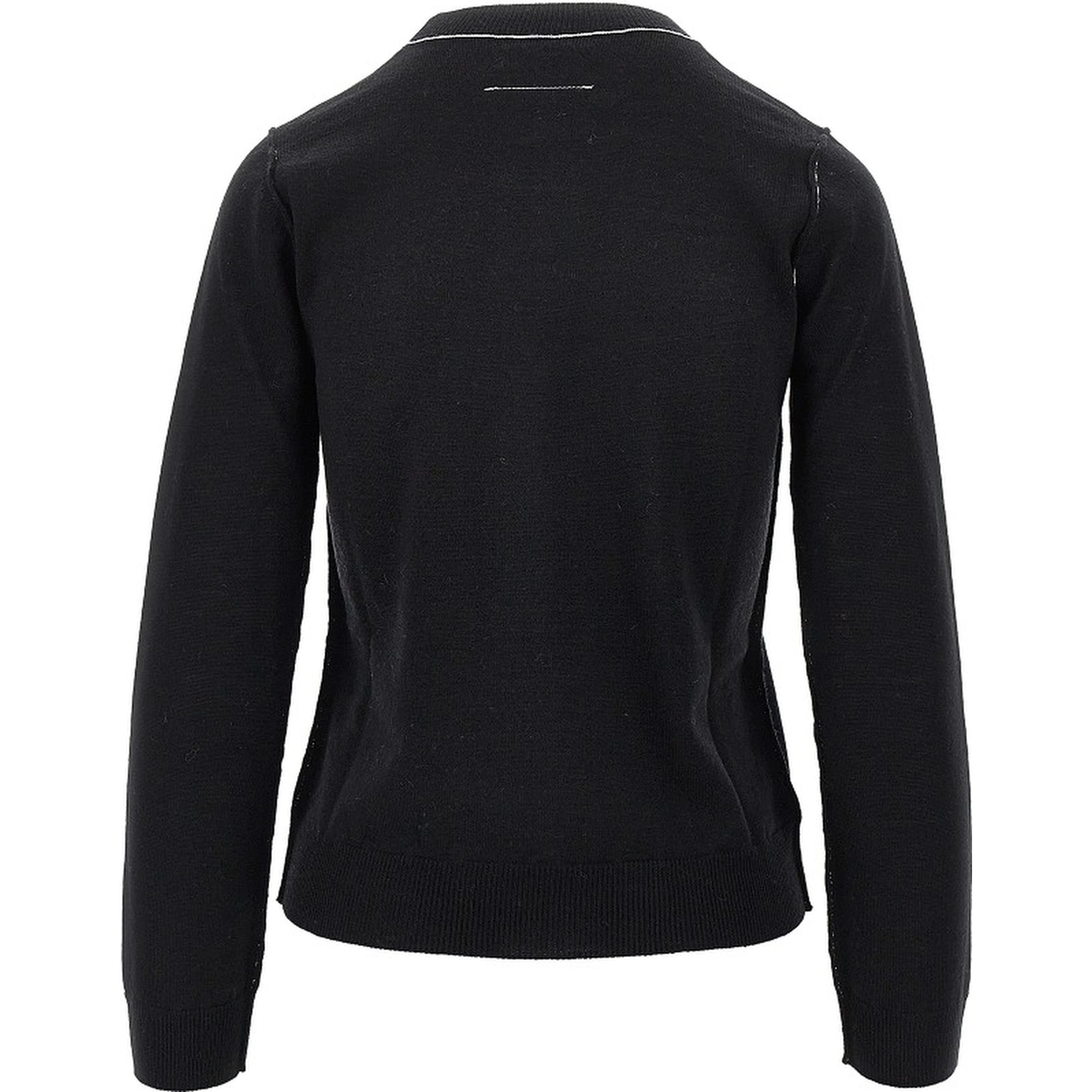 Wool-blend sweater with logo label