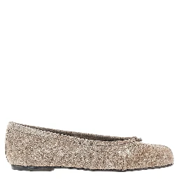 Suede leather Tabi ballerinas