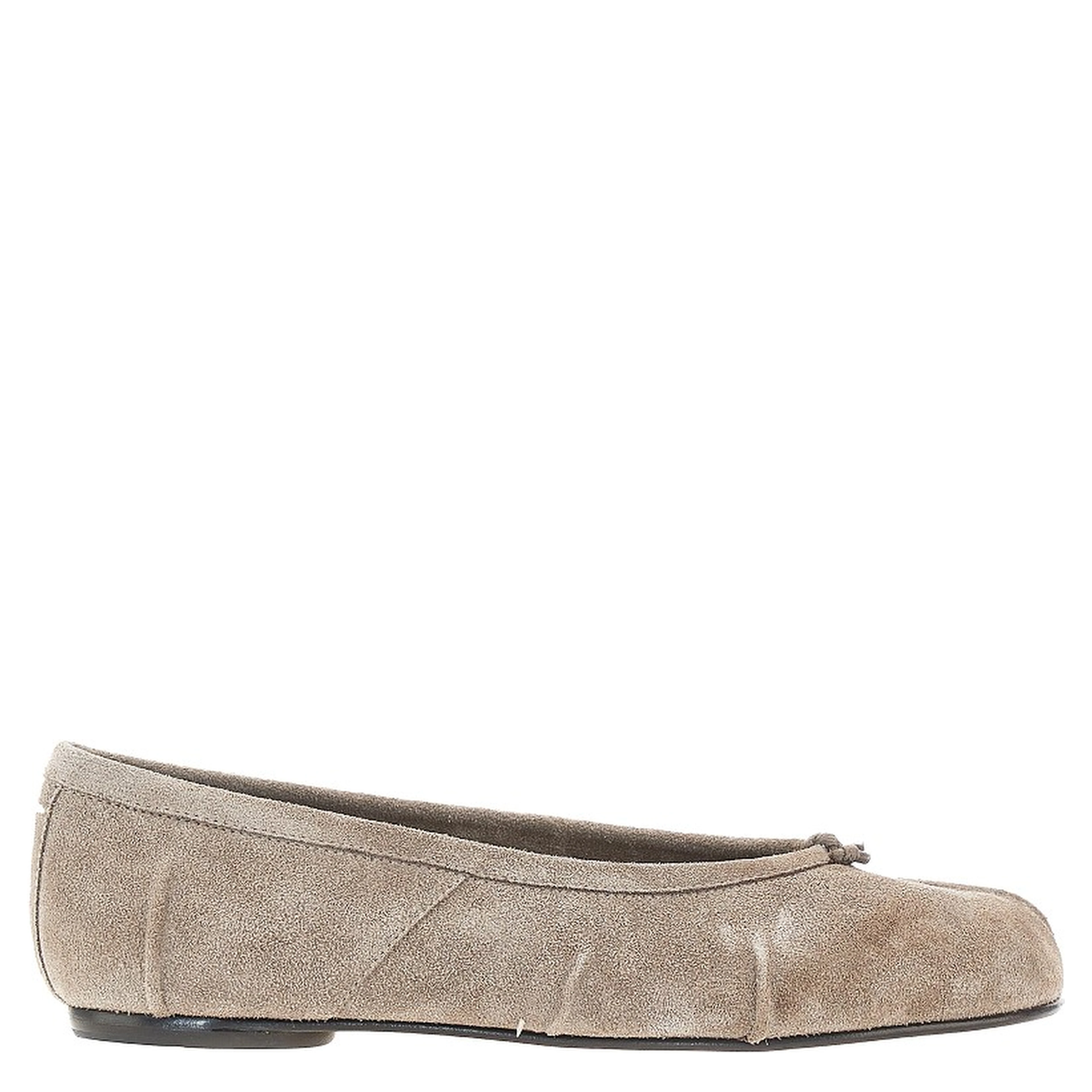 Suede leather Tabi ballerinas
