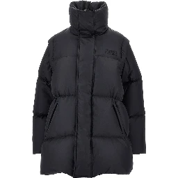 Down jacket with detachable sleeves