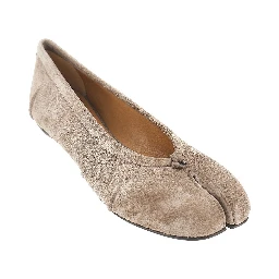 Suede leather Tabi ballerinas