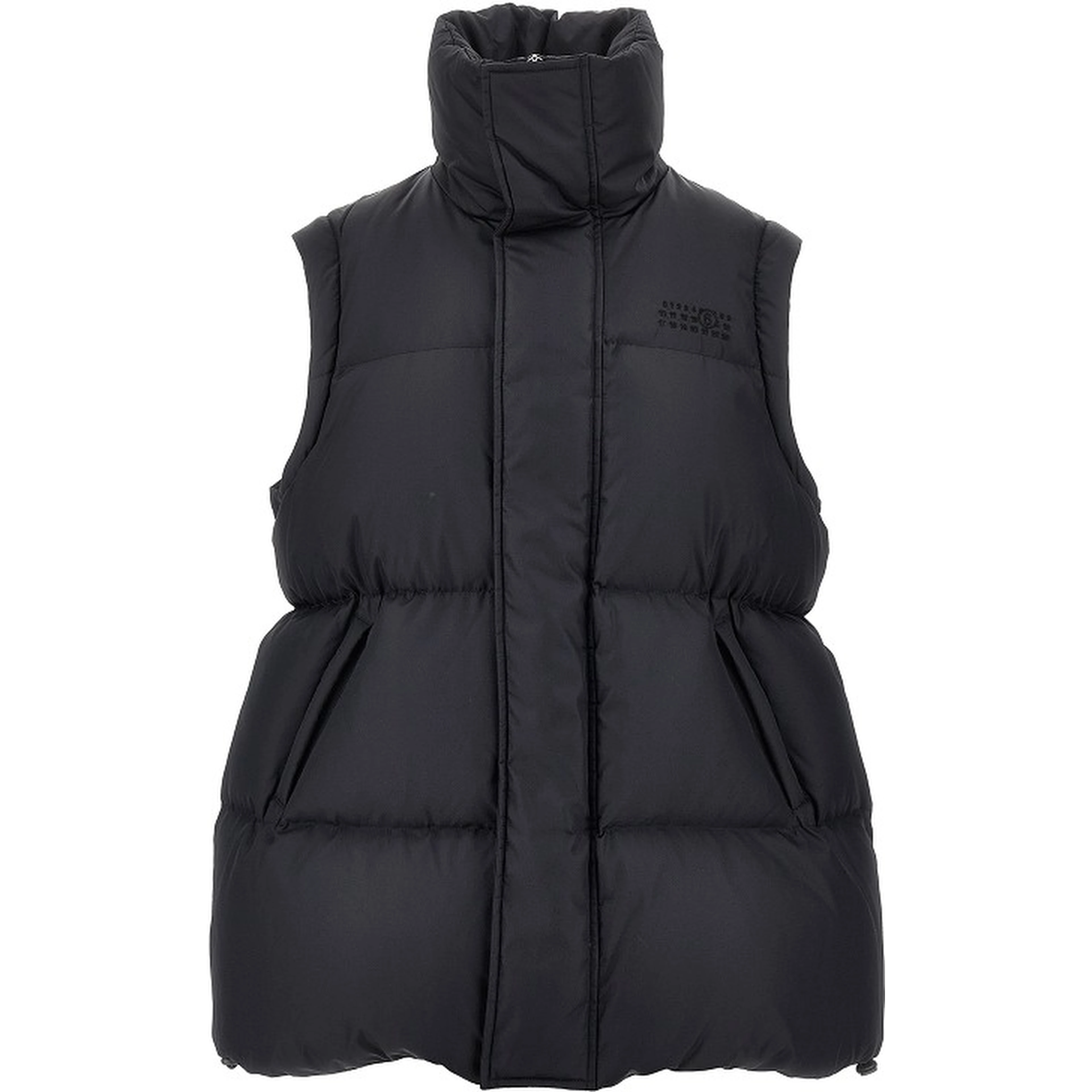 Down jacket with detachable sleeves