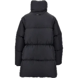 Down jacket with detachable sleeves
