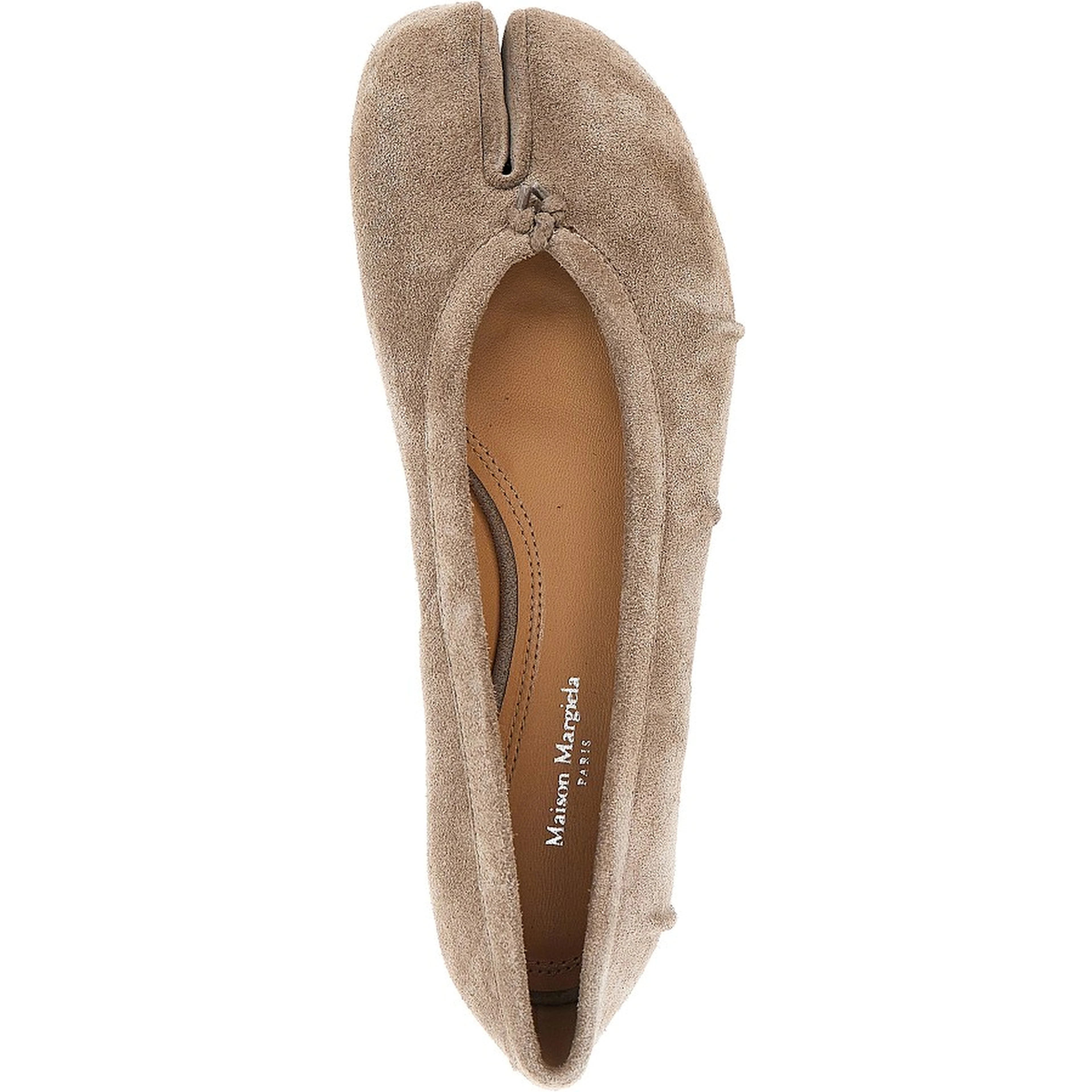 Suede leather Tabi ballerinas