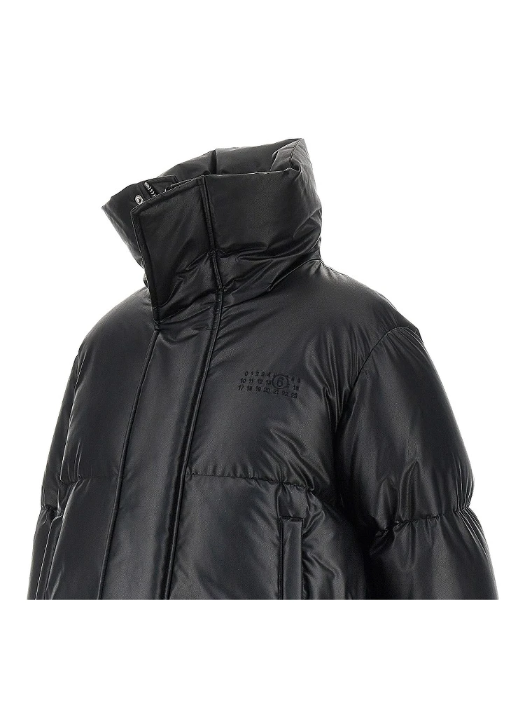 Faux leather down jacket alternative