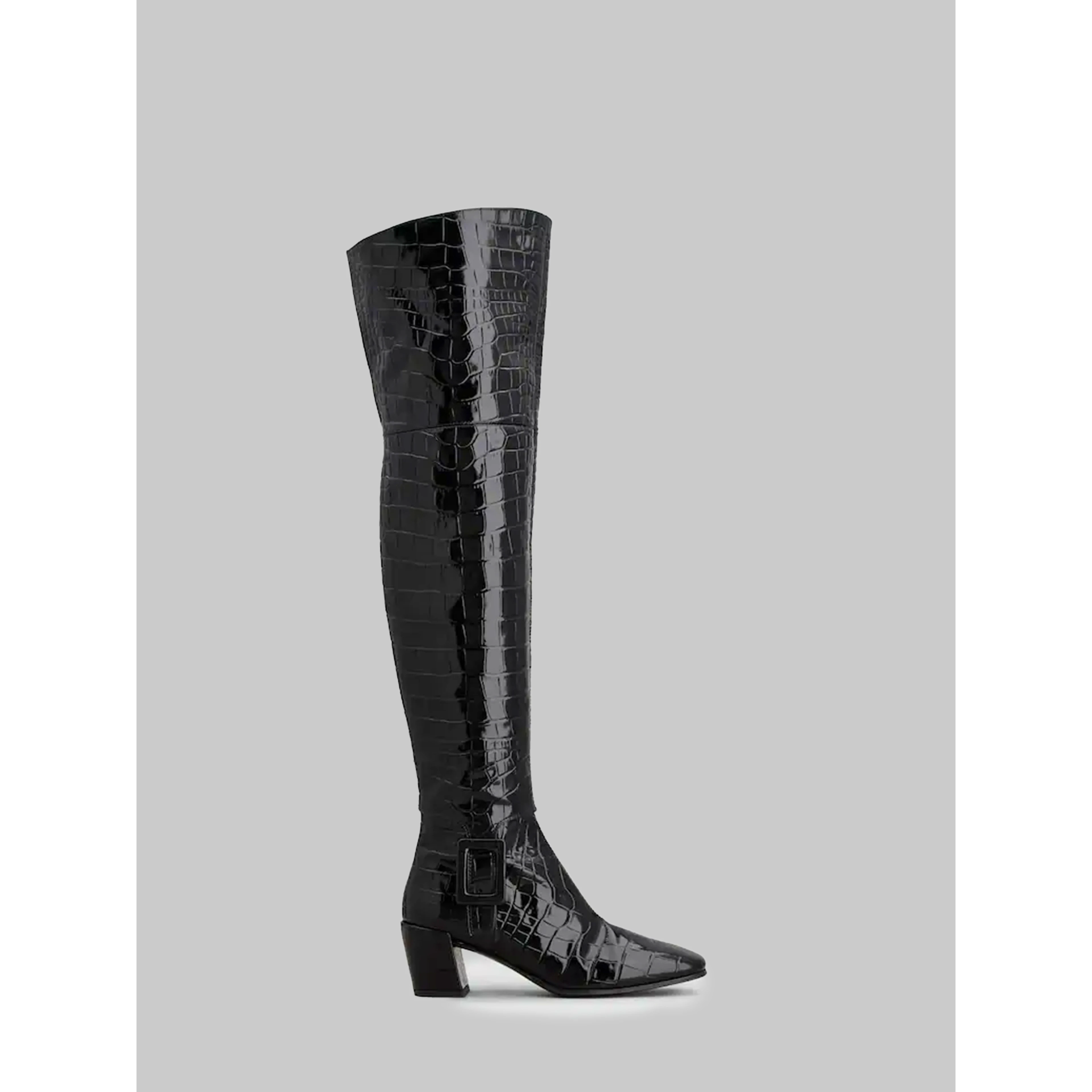 Choc Cuissard leather boots
