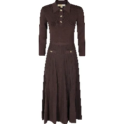 POLO FLARE MIDI DRESS