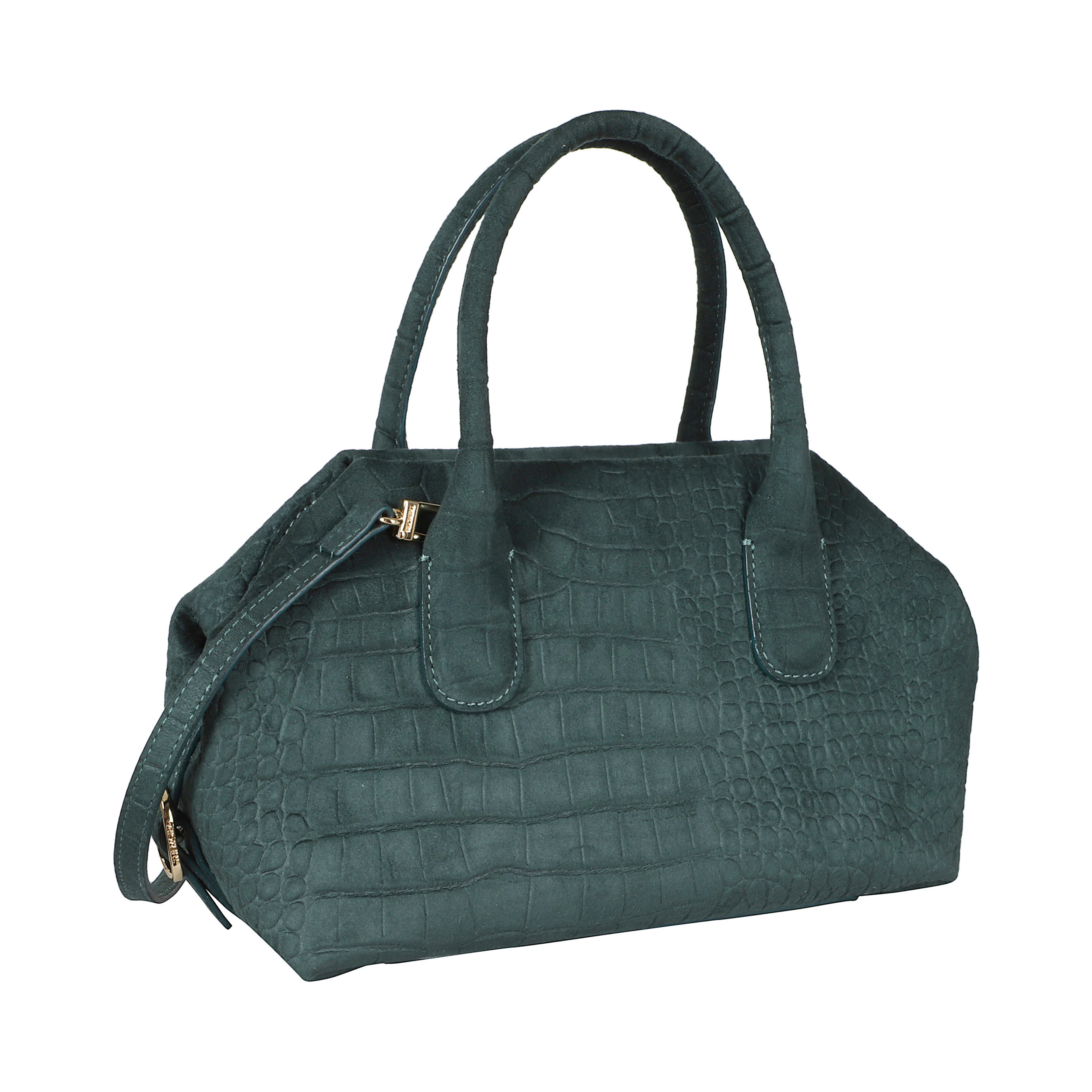 TALIA TRANK SMALL SUEDE CROCO EFFECT
