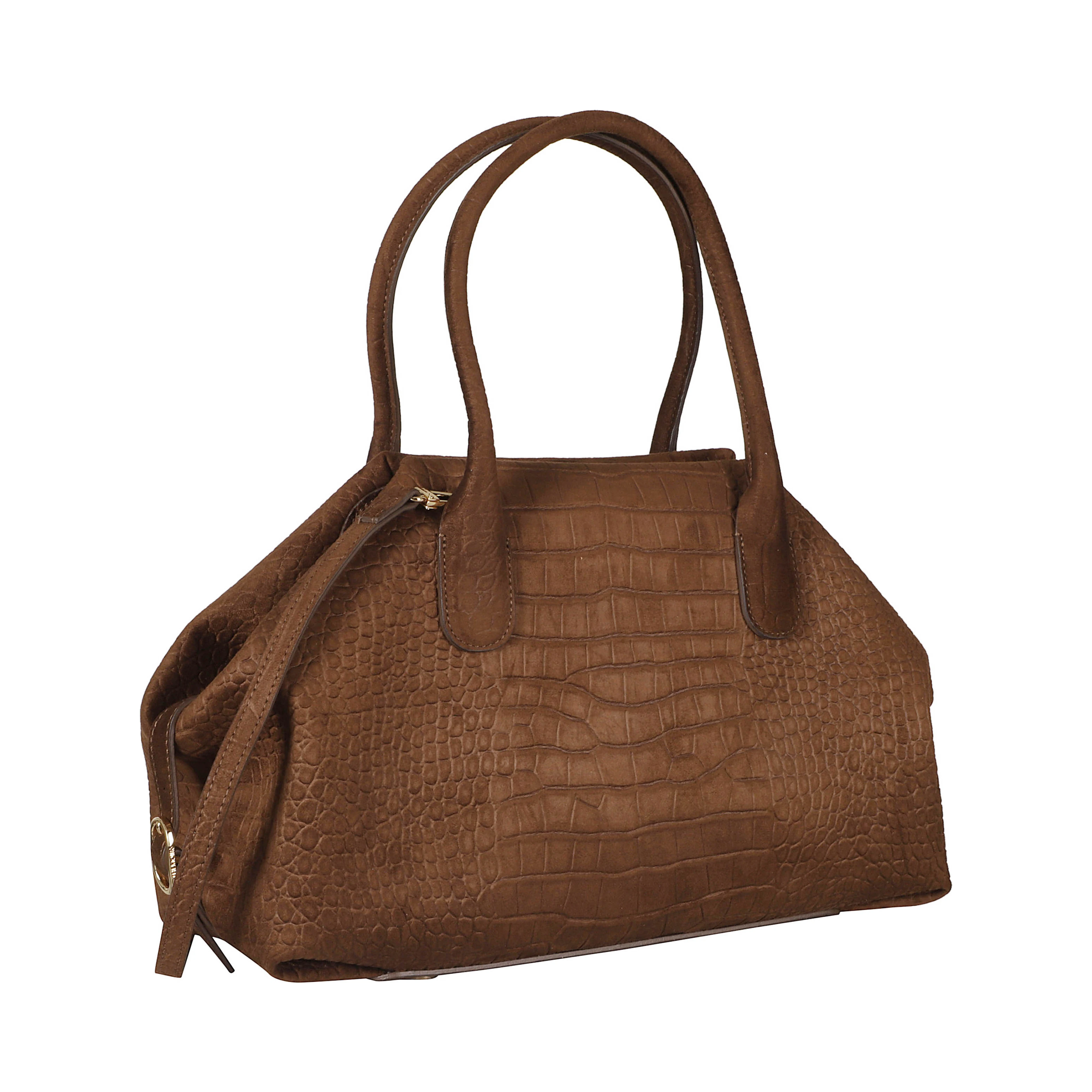 TALIA TRANK MEDIUM SUEDE CROCO EFFECT