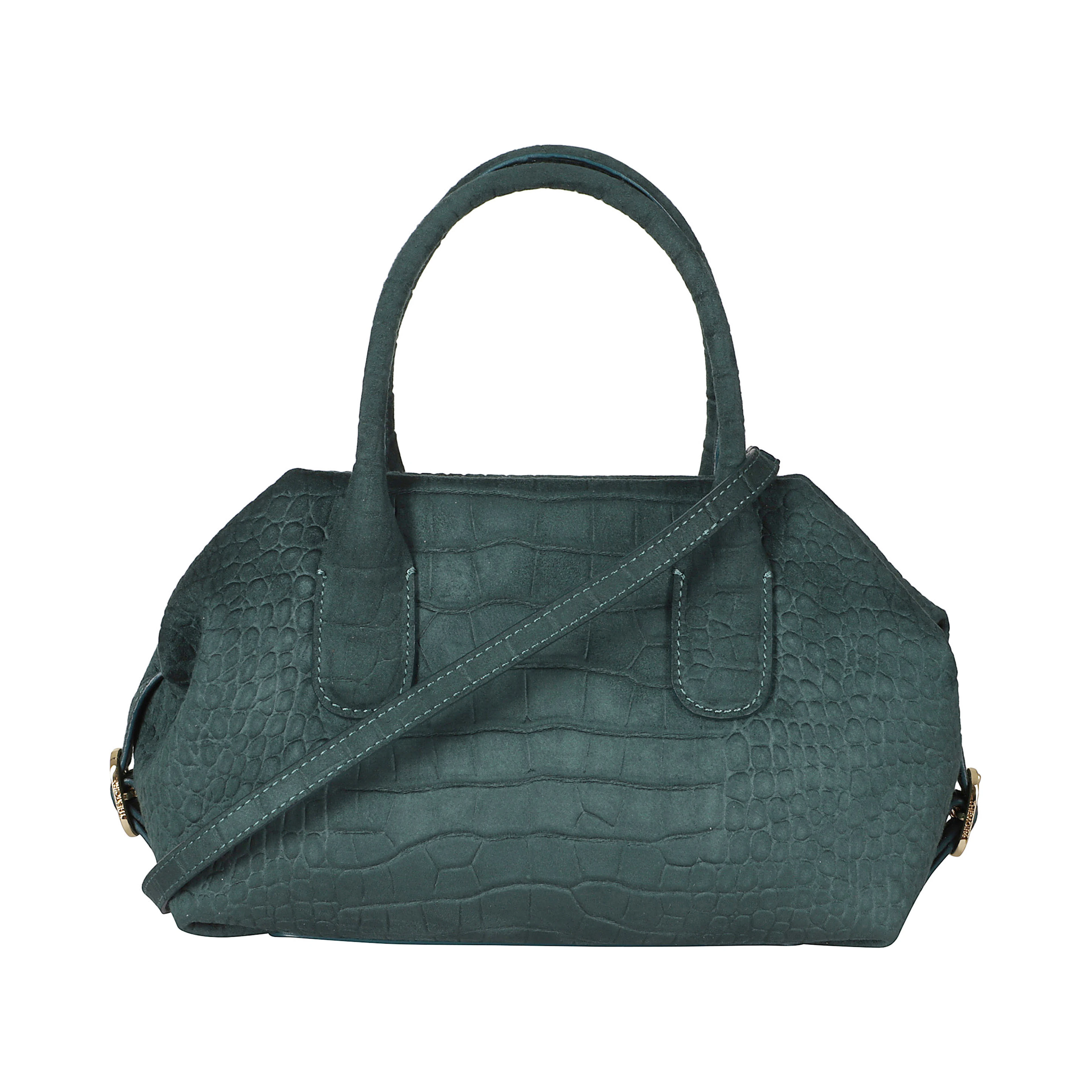 TALIA TRANK SMALL SUEDE CROCO EFFECT