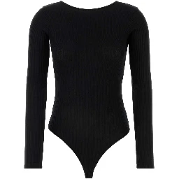 BRIDGET V BACK BODYSUIT IN BLACK