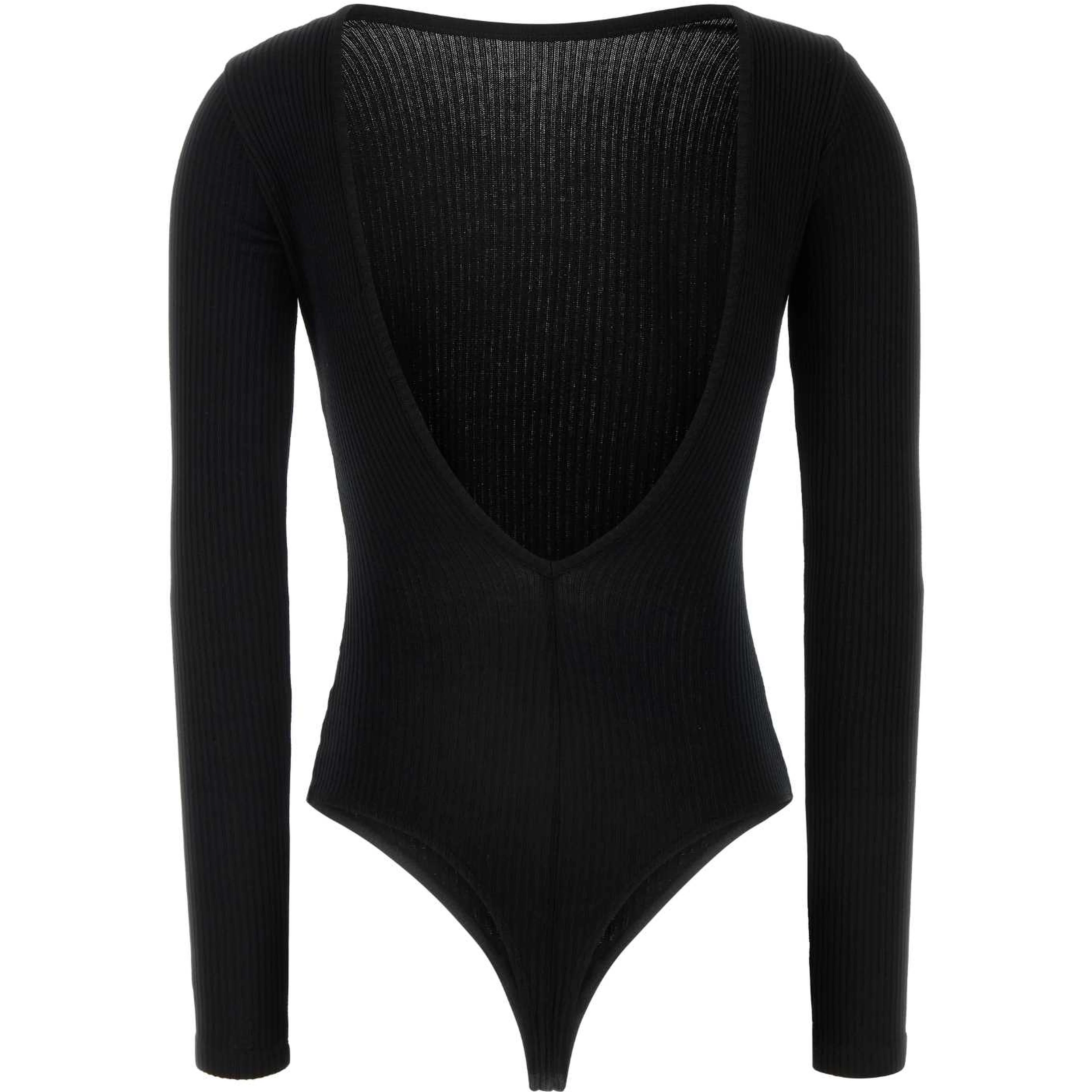 BRIDGET V BACK BODYSUIT IN BLACK