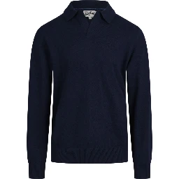 KNIT LONG SLEEVE POLO