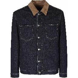 GIUBBOTTO DENIM COLLO VELLUTO