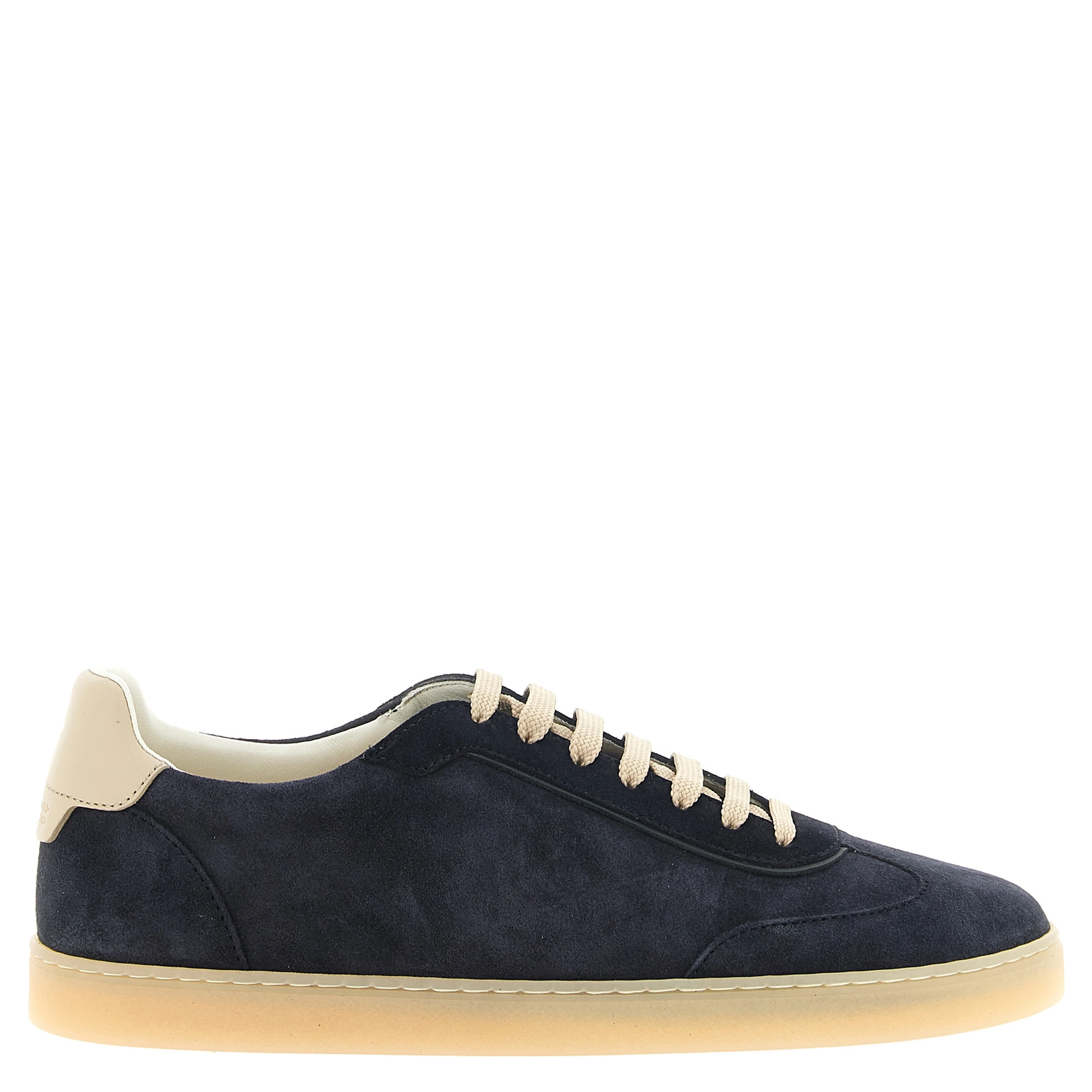 Blue Calfskin Low Top Sneakers