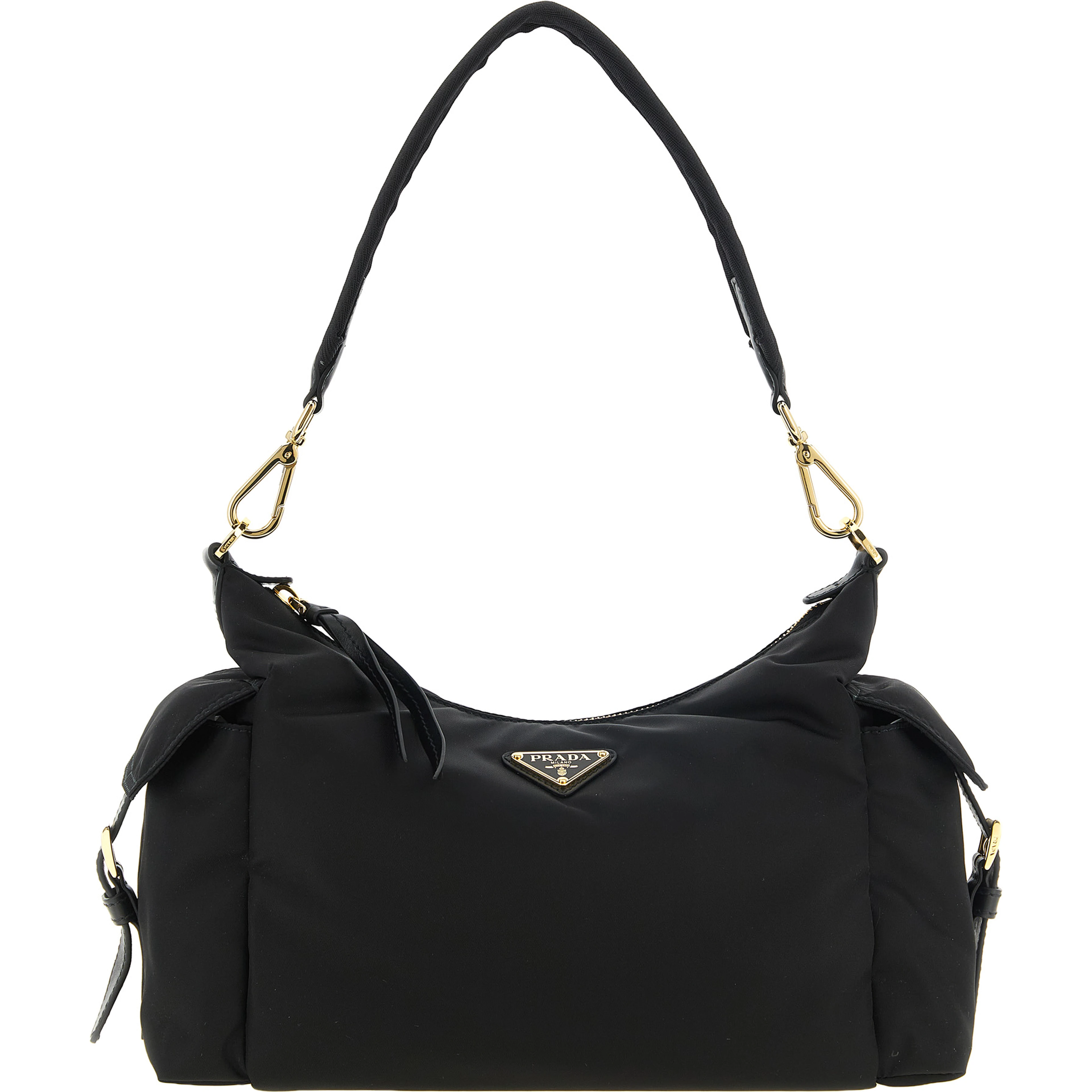 Black Polyamide Shoulder Bag