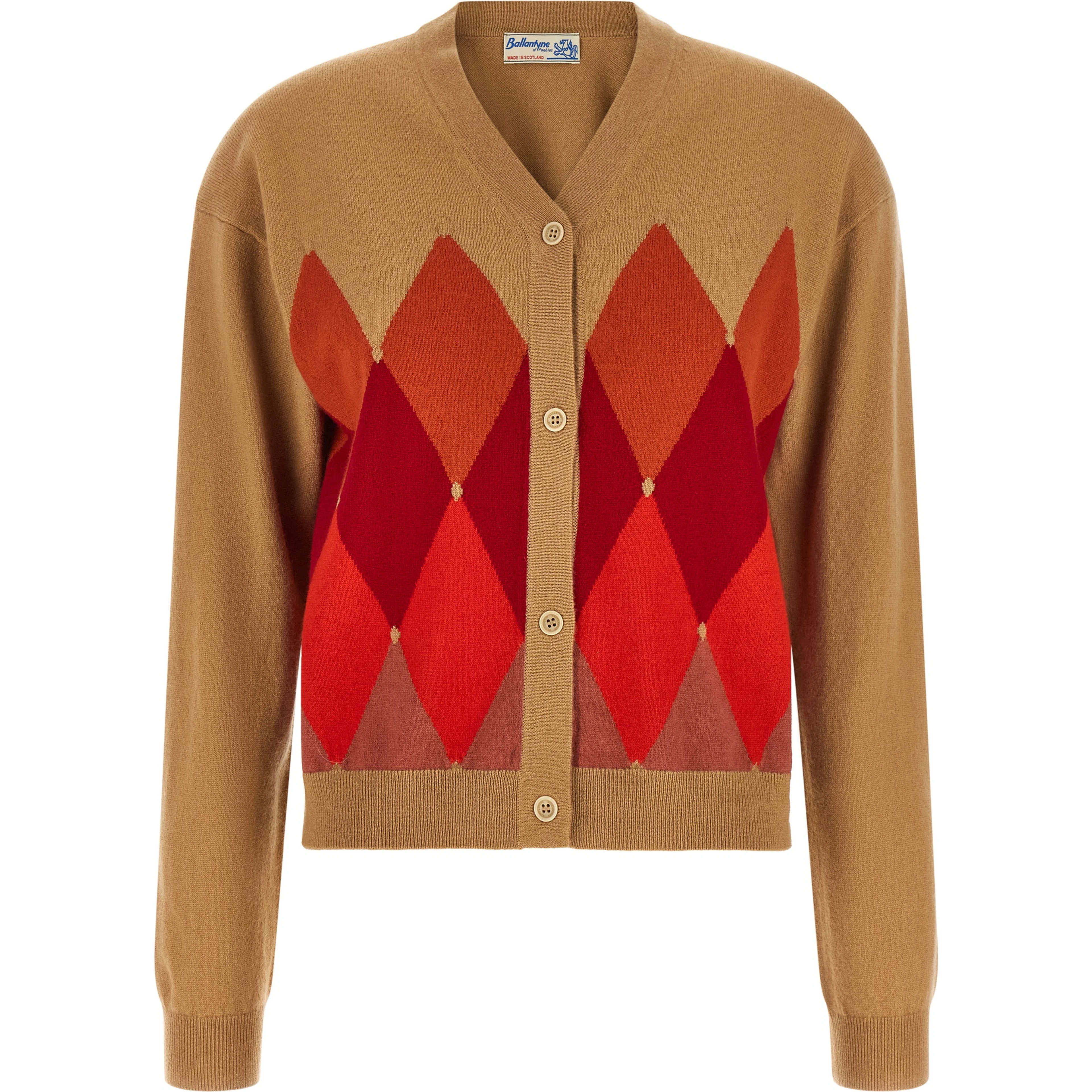 Beige Cashmere Cardigan
