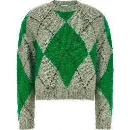 Bicolor Wool Cardigan
