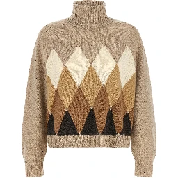 Beige Wool Cardigan
