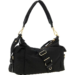 Black Polyamide Shoulder Bag