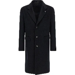 Blue Virgin Wool Coat