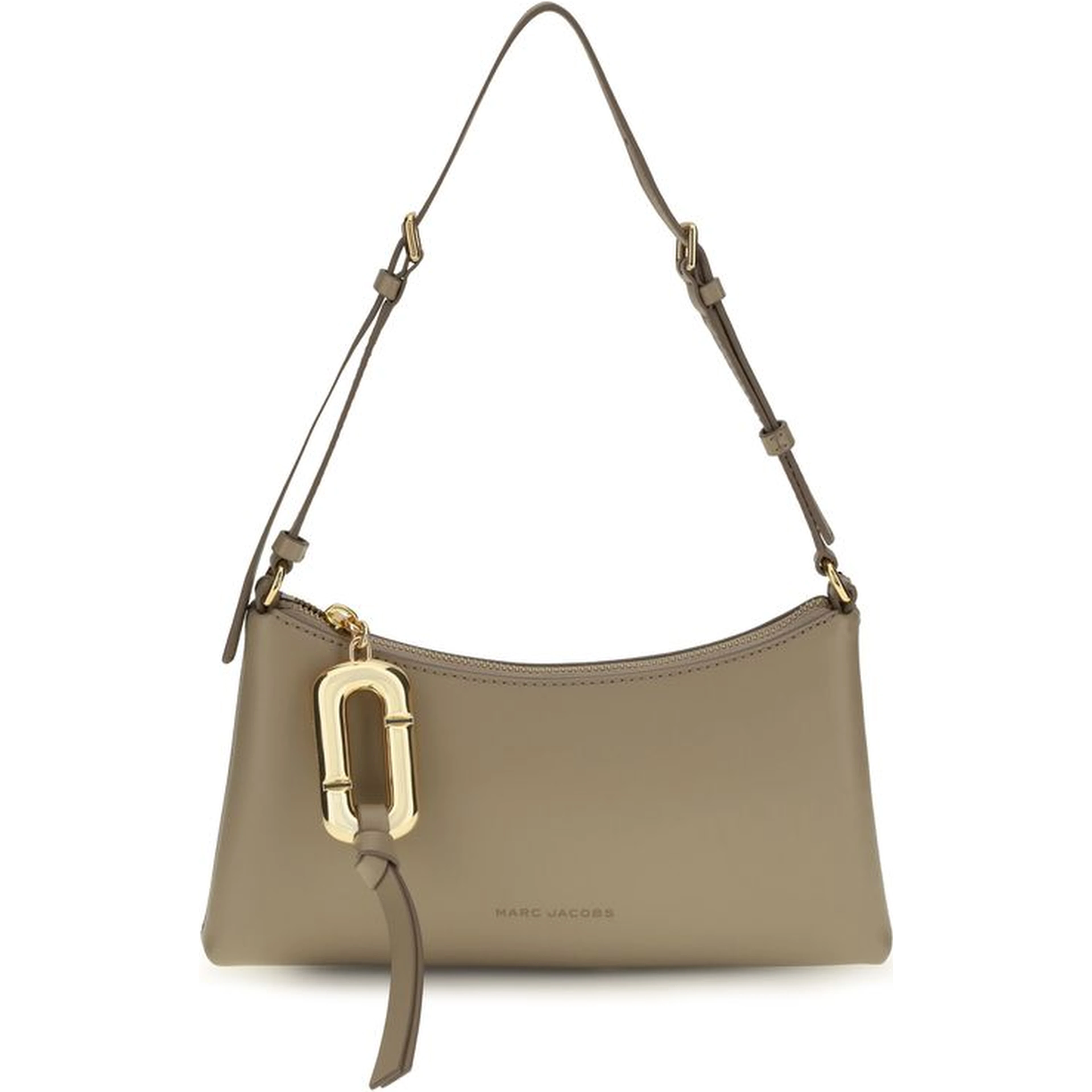 Beige Calf Leather Bos Taurus Shoulder Bag