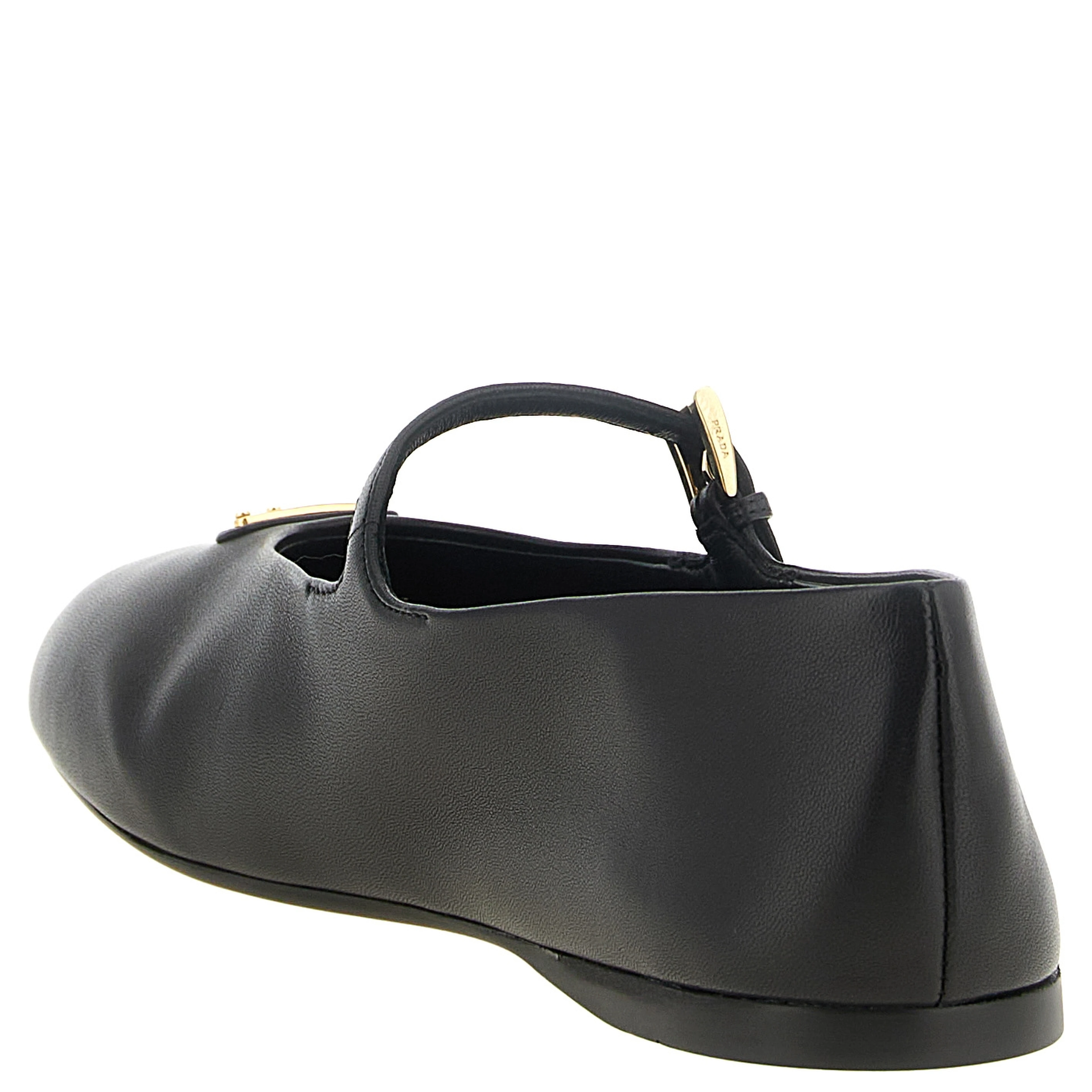 Black Lamb Leather Ballet Flats
