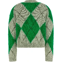 Bicolor Wool Cardigan