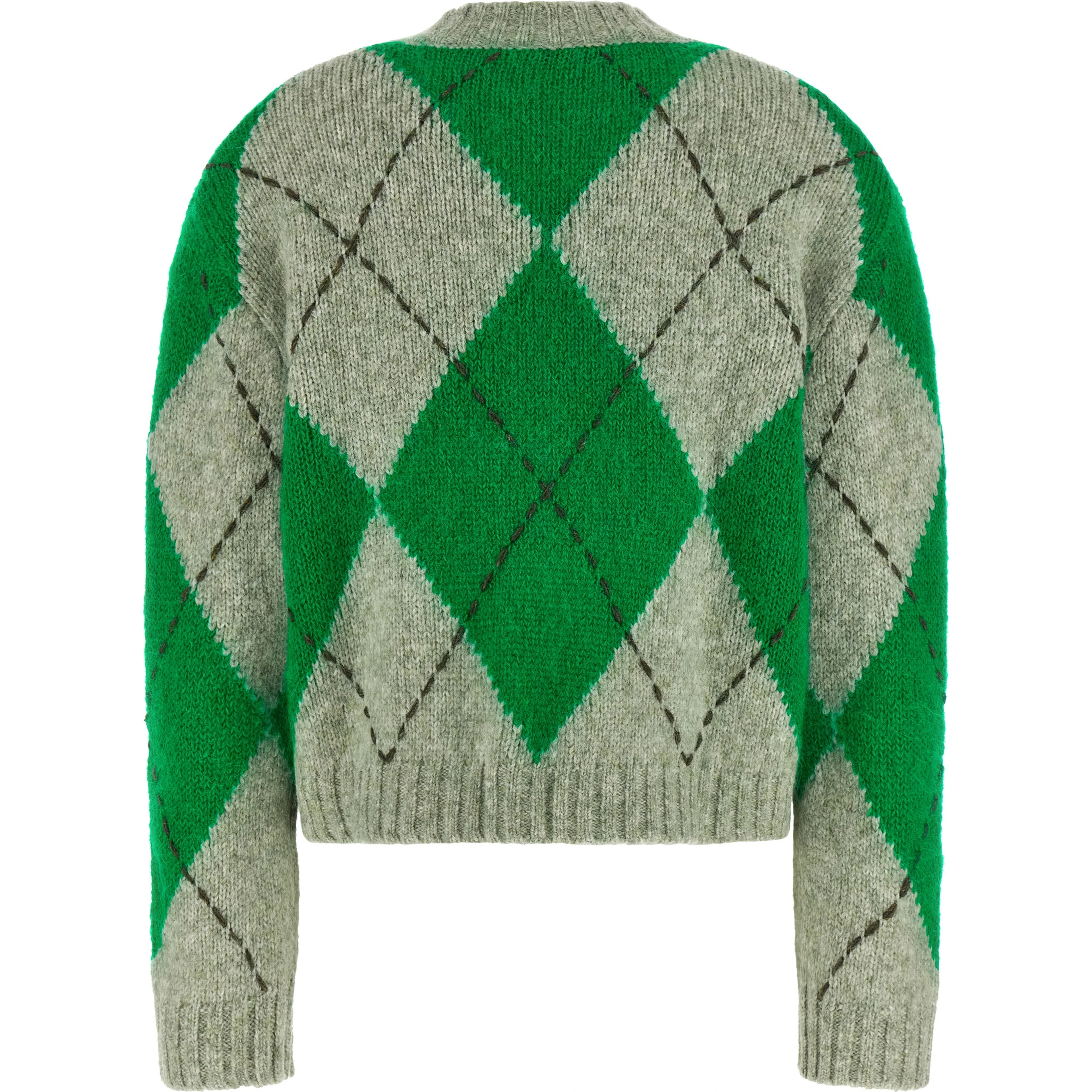 Bicolor Wool Cardigan