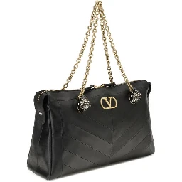 Black Napa Leather / Calf Bos Taurus Shoulder Bag