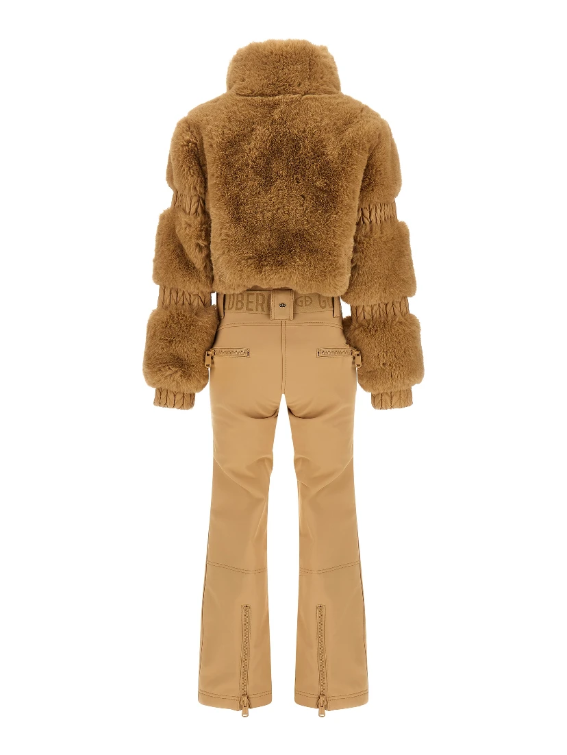 Beige Polyester Jumpsuit