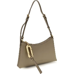 Beige Calf Leather Bos Taurus Shoulder Bag