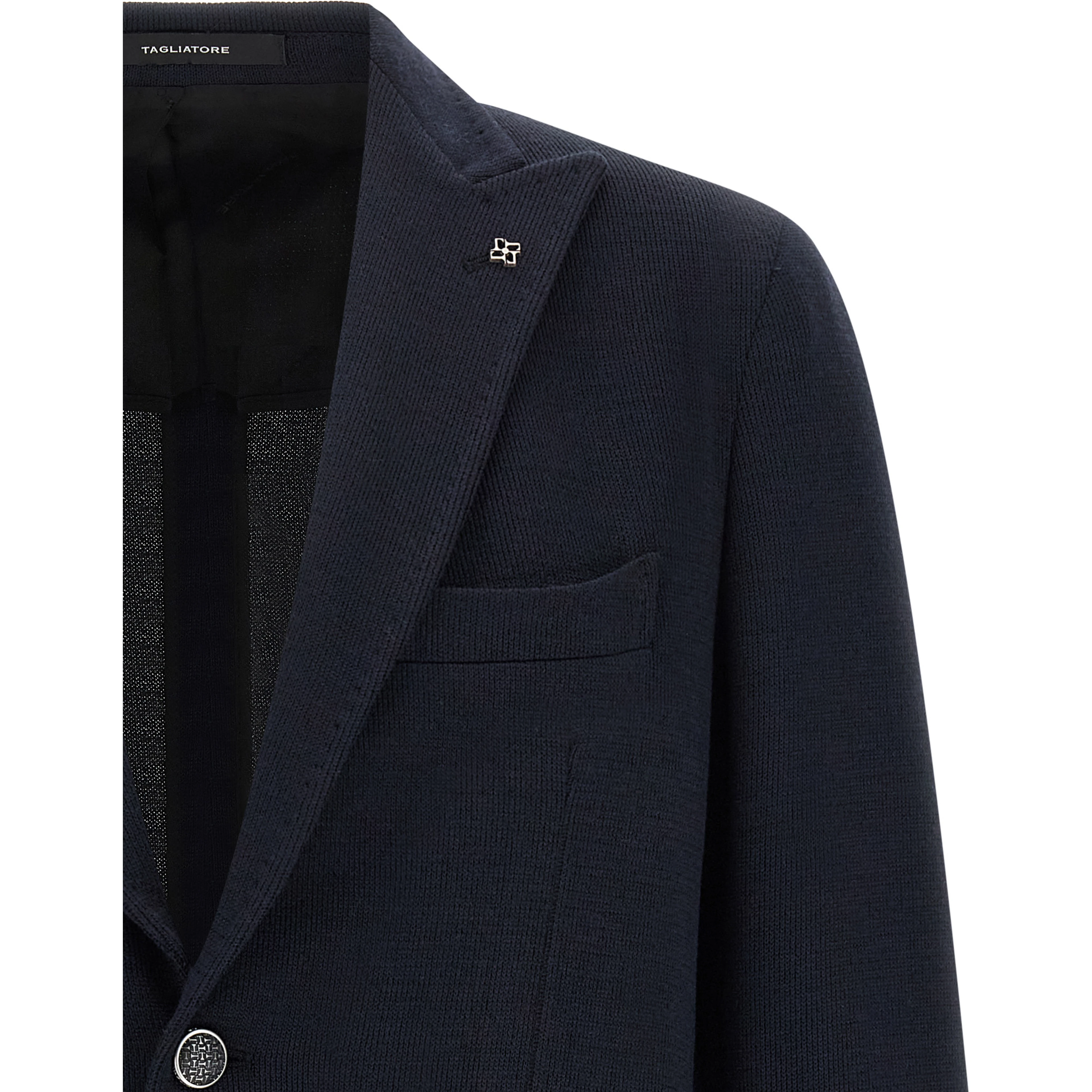 Blue Polyester Blazer