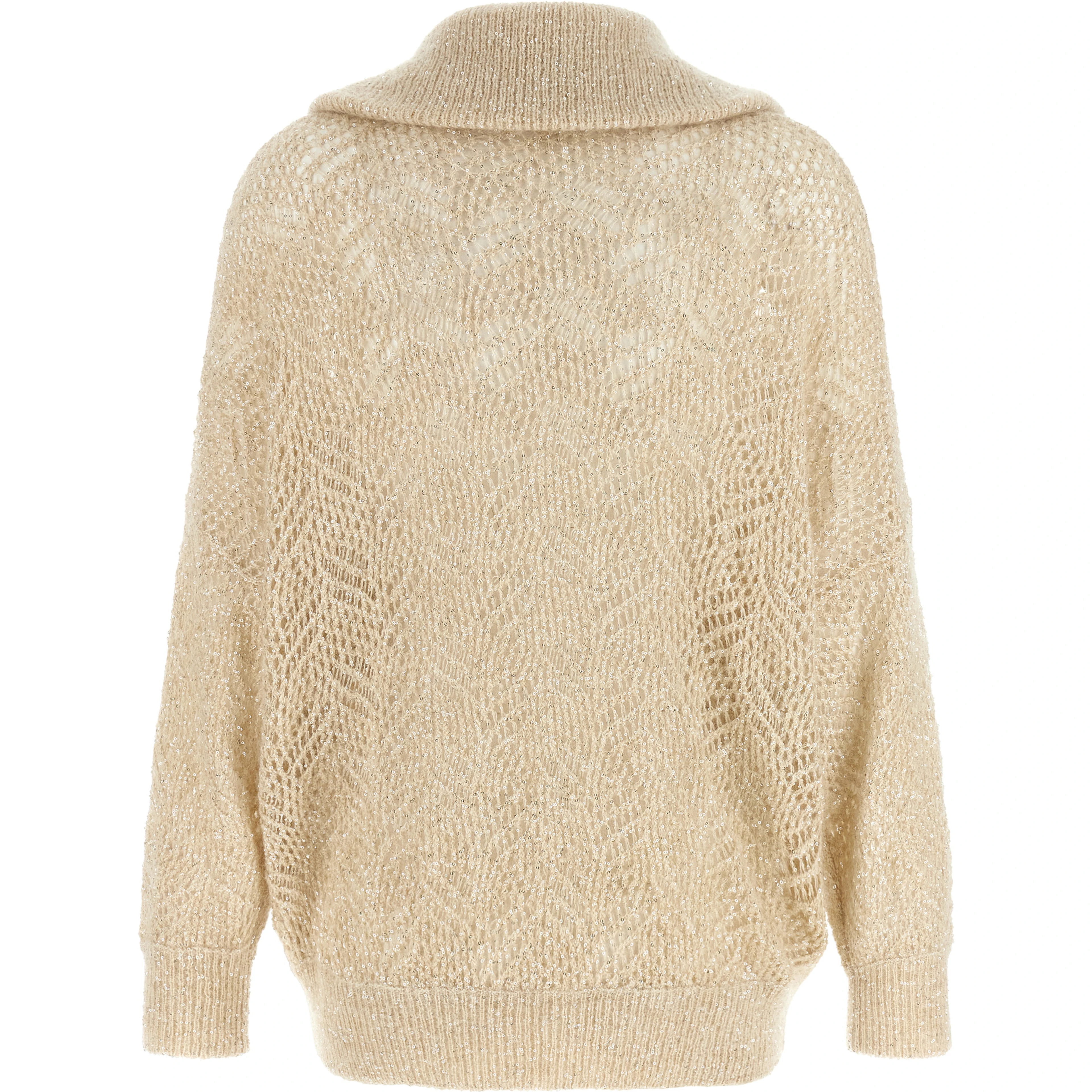 Beige Polyamide Cardigan
