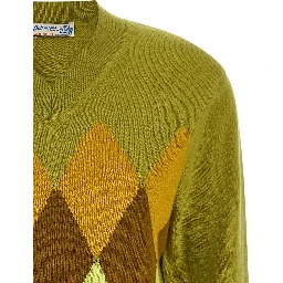 Bicolor Cashmere Cardigan