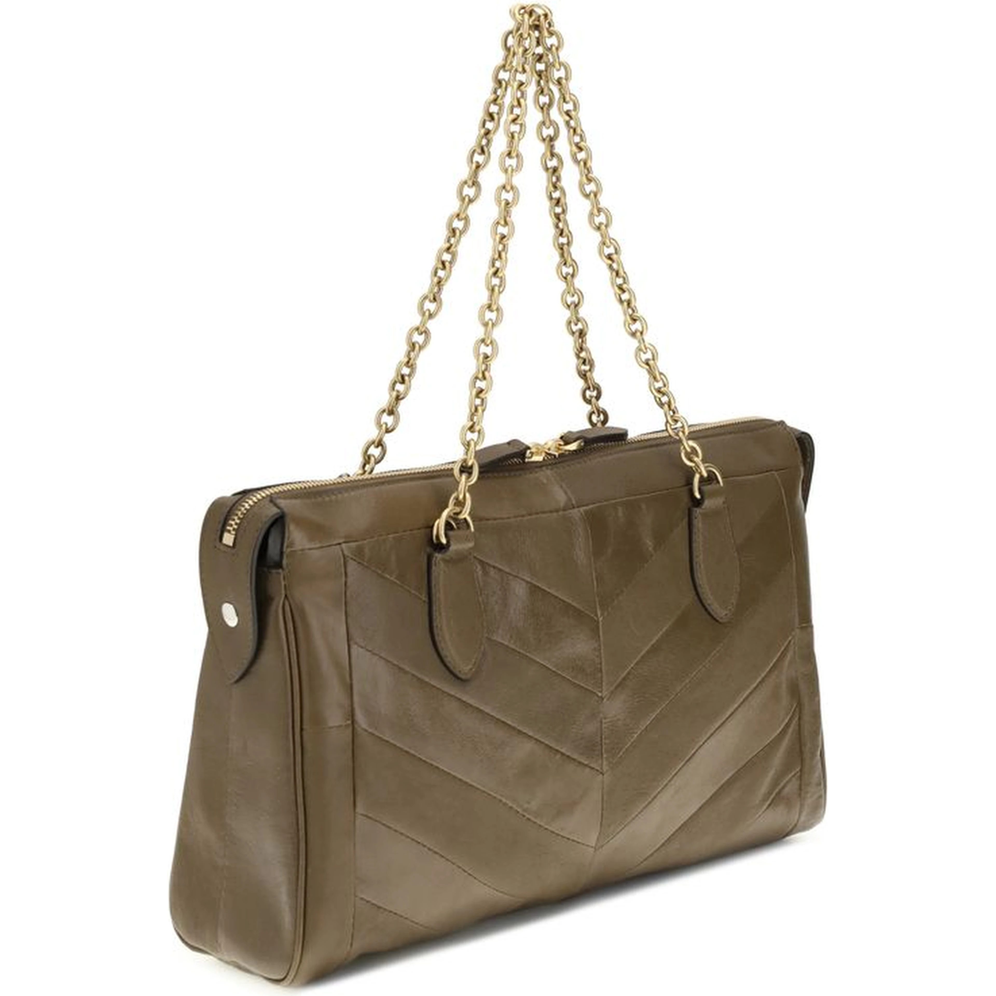 Bicolor Napa Leather / Calf Bos Taurus Shoulder Bag
