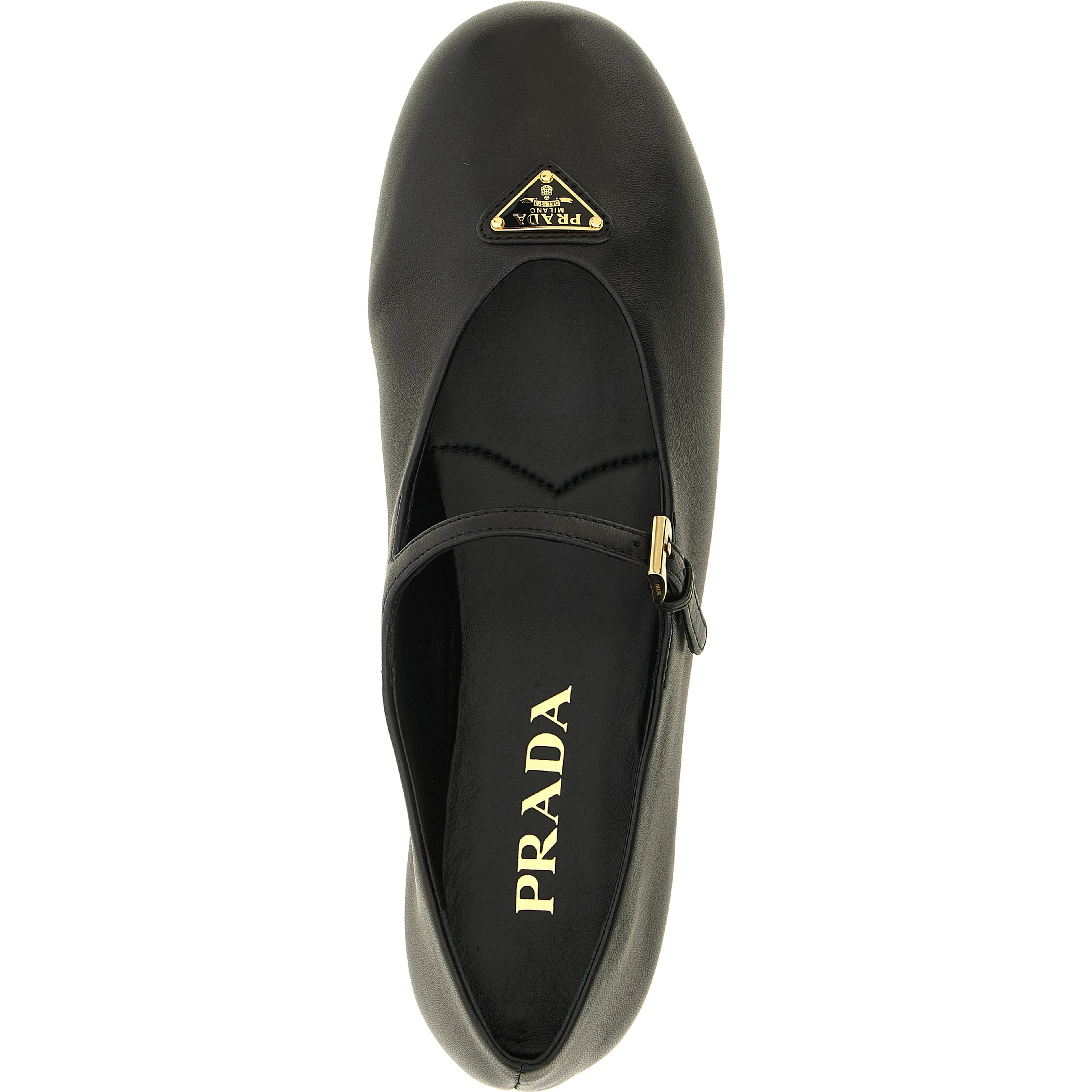 Black Lamb Leather Ballet Flats