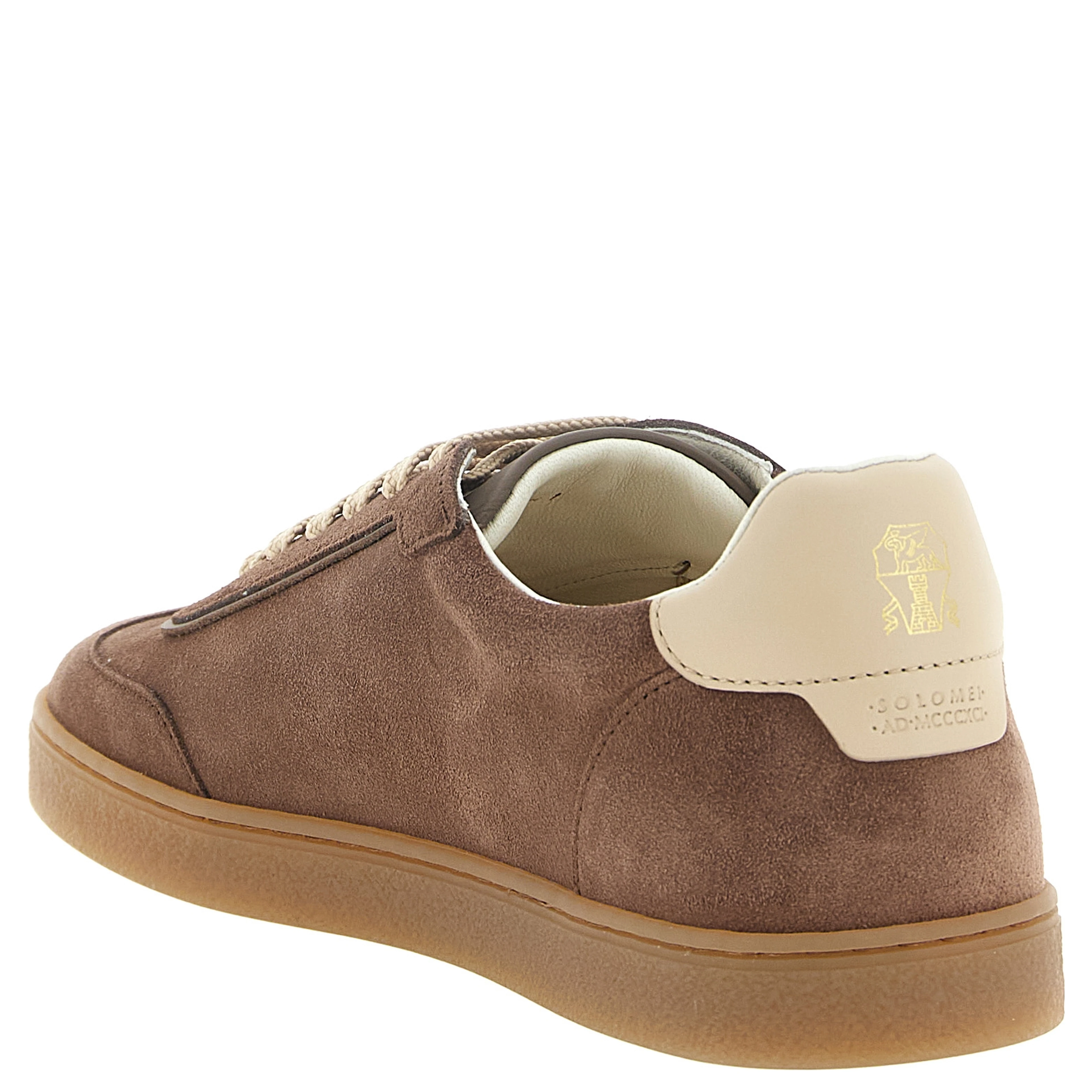 Brown Calfskin Low Top Sneakers