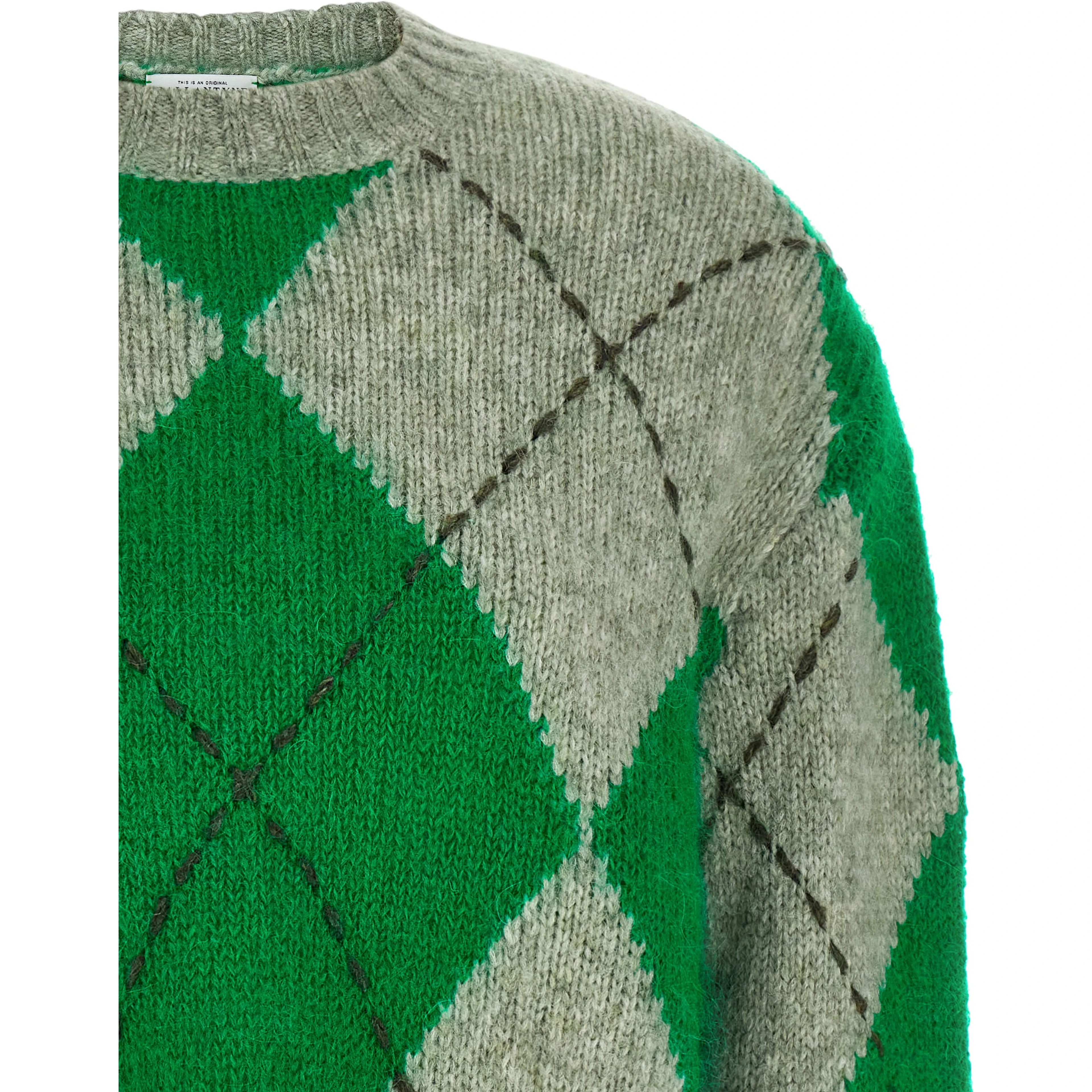 Bicolor Wool Cardigan