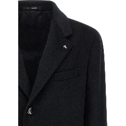 Blue Virgin Wool Coat