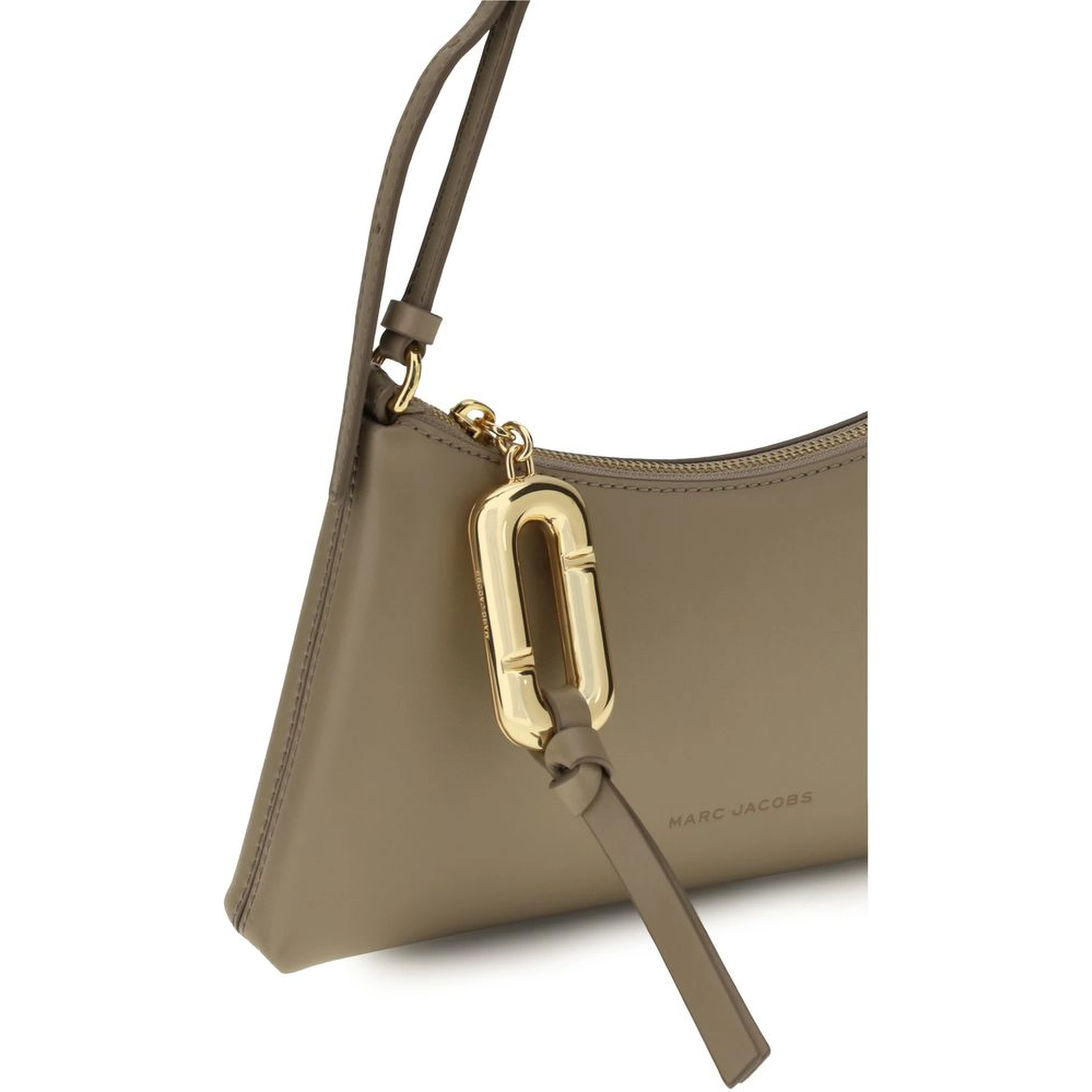 Beige Calf Leather Bos Taurus Shoulder Bag