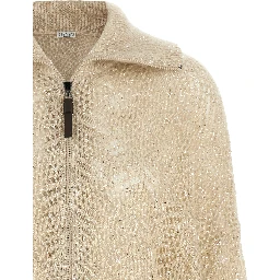 Beige Polyamide Cardigan