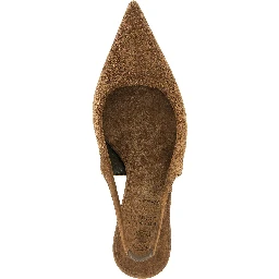 Brown Calfskin High Heel Pumps