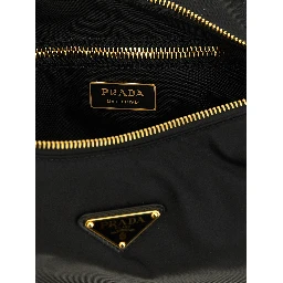 Black Polyamide Shoulder Bag